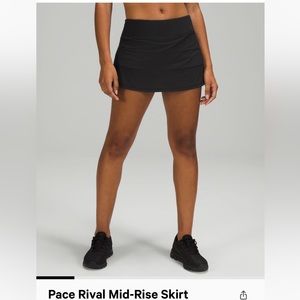 Lululemon Pace Rival Mid Rise Skirt Size 4